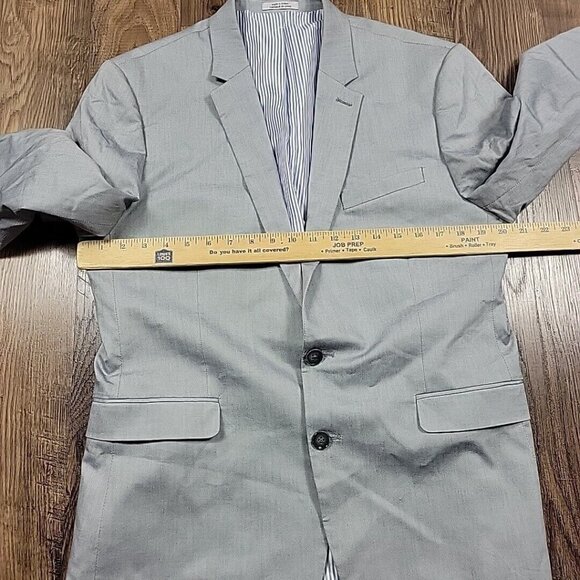 Express Blazer Mens 42R Gray Innovator Extra Slim Fit Suit Jacket Stains* - Picture 4 of 9